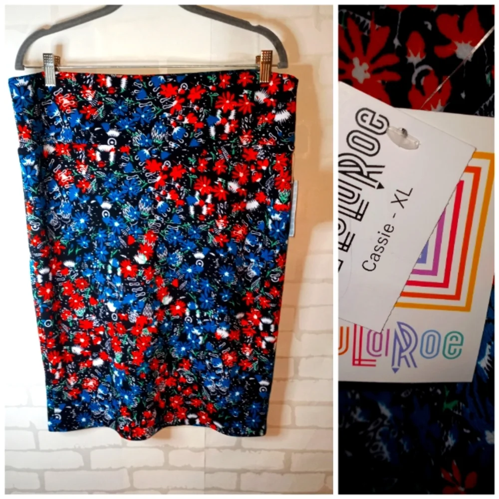 NWT NEW Lularoe Cassie Skirt XL . great for winter holiday season make an offer